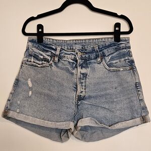 Old Navy Midrise Button Fly Denim Shorts - Jean Shorts - Distressed Shorts